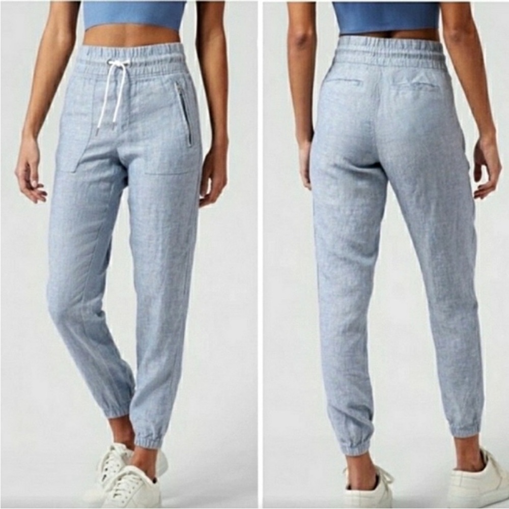 Athleta Cabo Linen Joggers size 4 J63